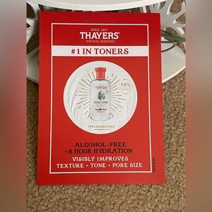 Thayers witch hazel facial toner SAMPLE